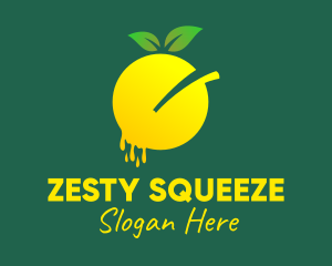 Organic Lemon Juice  logo design