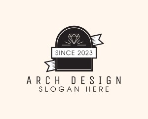 Arch - Diamond Arch Banner logo design