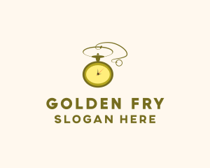 Golden Pocket Watch logo design