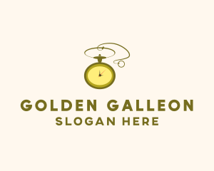 Golden Pocket Watch logo design