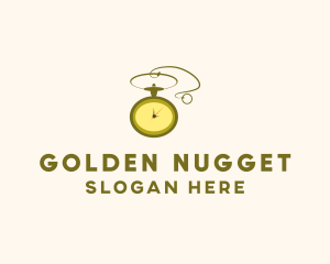 Golden Pocket Watch logo design