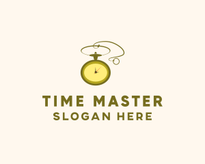 Golden Pocket Watch logo design