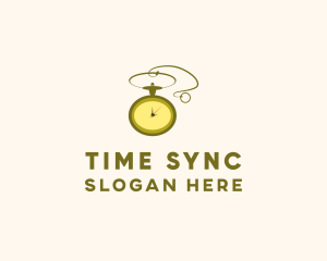 Golden Pocket Watch logo design