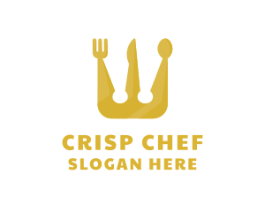 Royal Crown Spoon & Fork logo design