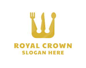 Royal Crown Spoon & Fork logo design