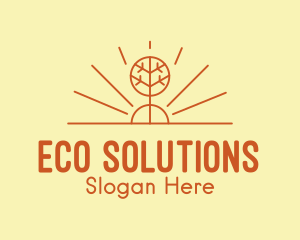 Ecology - Rustic Forest Tree logo design