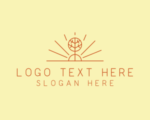 Rustic Forest Tree logo design