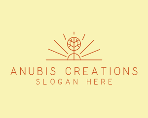 Rustic Forest Tree logo design