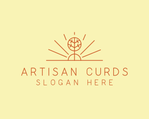 Rustic Forest Tree logo design