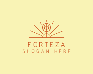 Rustic Forest Tree logo design