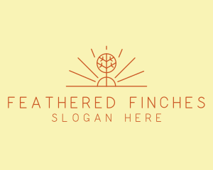 Rustic Forest Tree logo design