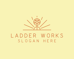 Rustic Forest Tree logo design