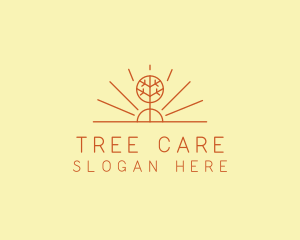 Rustic Forest Tree logo design