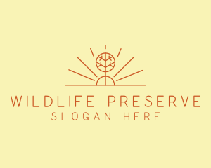 Rustic Forest Tree logo design