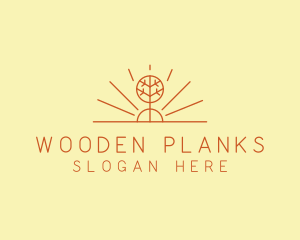 Rustic Forest Tree logo design