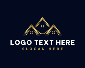 House - Deluxe Roof Builder logo design