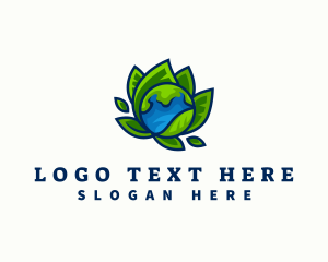 Environment - Earth Leaf Nature logo design