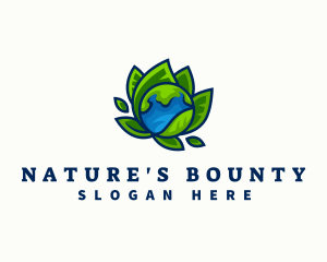 Earth Leaf Nature logo design