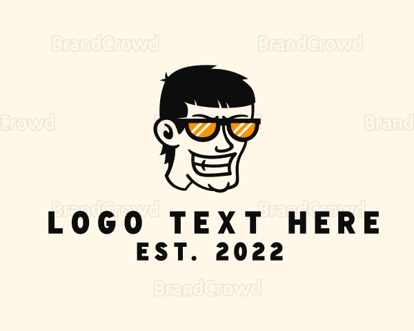 Angry Sunglasses Guy Logo