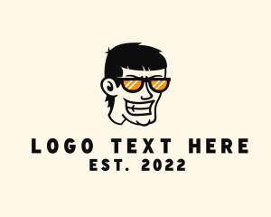 Menswear - Angry Sunglasses Guy logo design