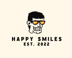 Grin - Angry Sunglasses Guy logo design