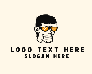 Angry Sunglasses Guy Logo