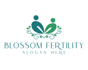 Fertility Therapy Couple logo design