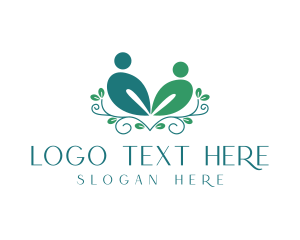 Meditation - Fertility Therapy Couple logo design