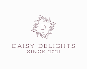 Daisy - Daisy Wreath Decoration logo design