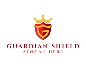 Royal Security Shield Letter G logo design