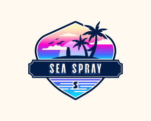 Beach Island Travel logo design