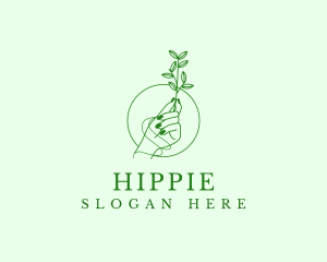 Elegant Hand Plant Logo