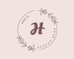 Floral Wreath Decor Logo