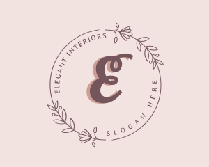 Floral Wreath Decor logo design