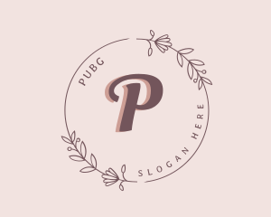 Herbal - Floral Wreath Decor logo design