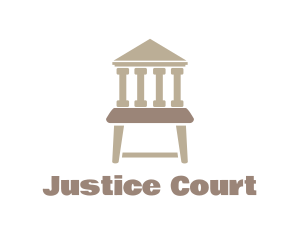 Court - Court House Chair logo design