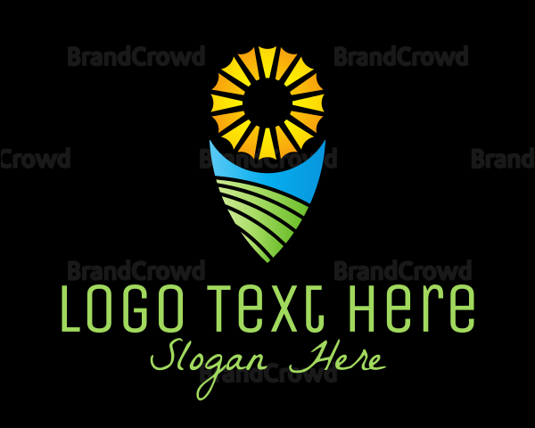 Travel Location Pin Logo