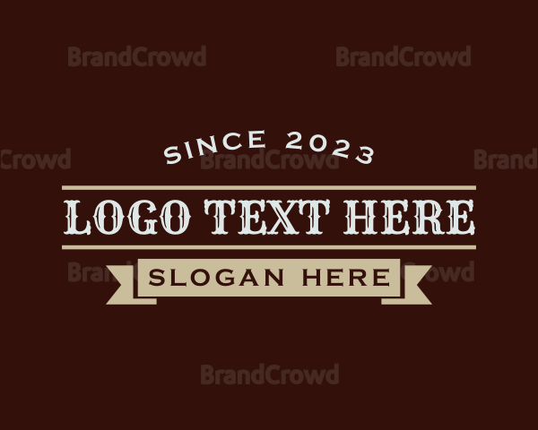 Rustic Restaurant Business Logo