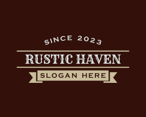 Rustic Restaurant Business logo design