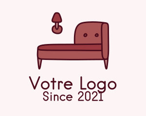 Red - Chaise Lounge Furnishing logo design