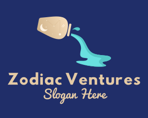 Zodiac - Aquarius Zodiac Sign logo design