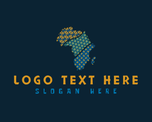 Map - Tribal African Map logo design