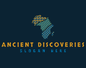 Archeology - Tribal African Map logo design