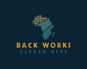 Tribal African Map logo design