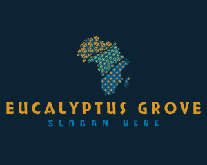 Tribal African Map logo design