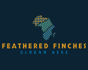 Tribal African Map logo design