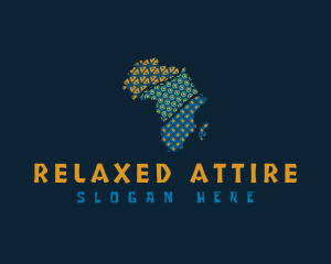 Tribal African Map logo design