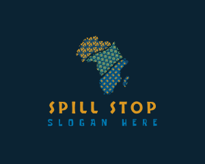 Tribal African Map logo design