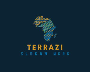 Tribal African Map logo design