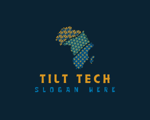 Tribal African Map logo design